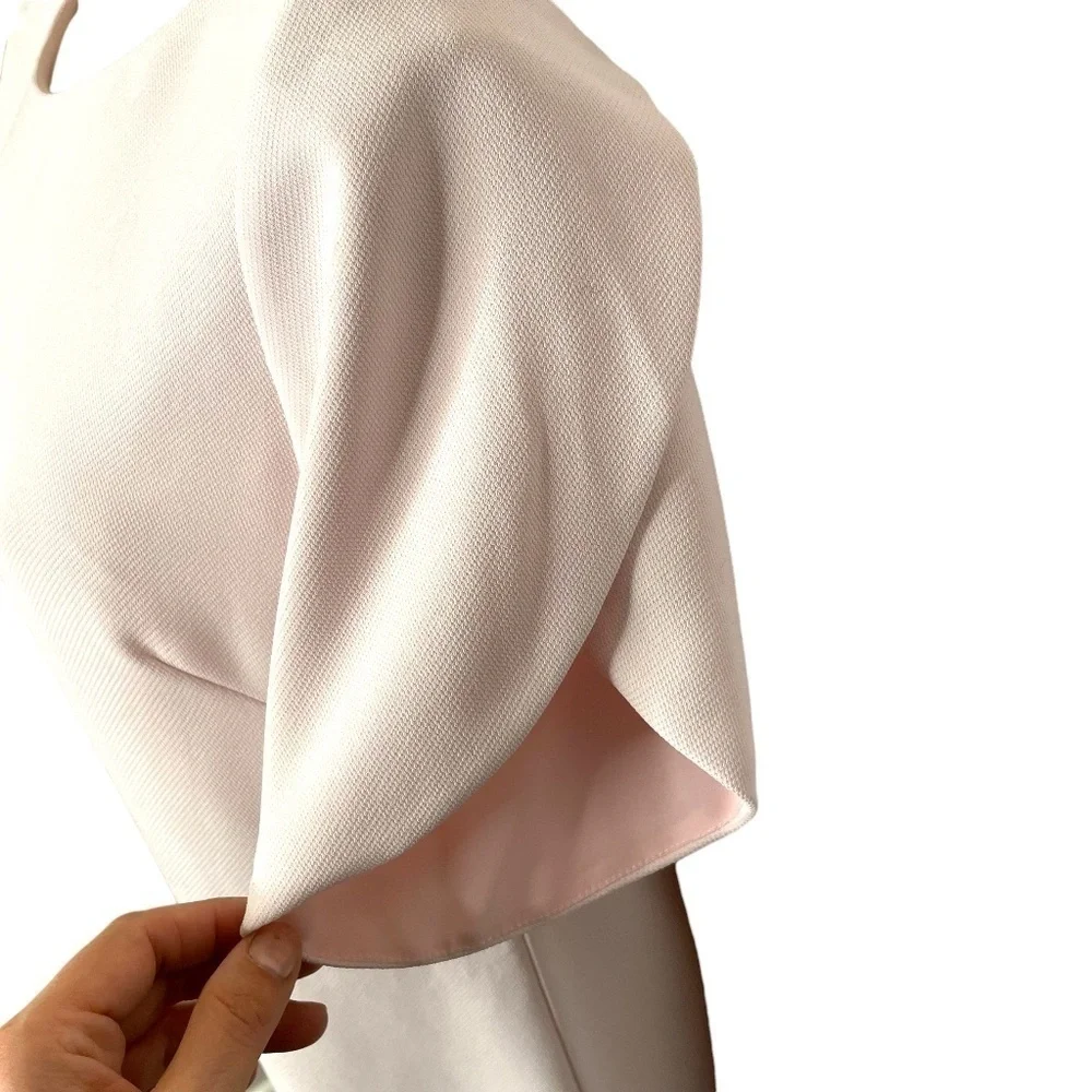 Light Pink Shift Dress With Tulip Sleeves 🤍 - Picture 5 of 10